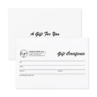 Modern Simple Logo Business Gift Certificate