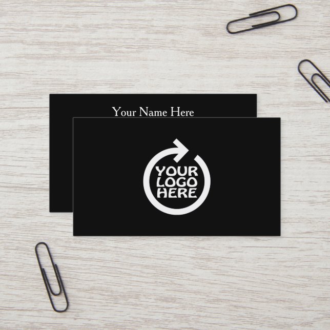 Modern Simple Logo Professional Business Card (Front/Back In Situ)