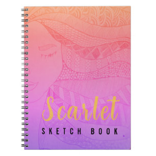 Modern simple mandala art work notebook