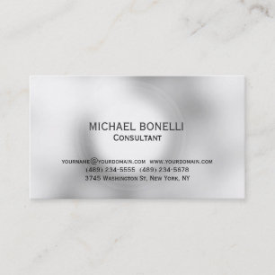 Modern Simple Minimal Consultant Business Card