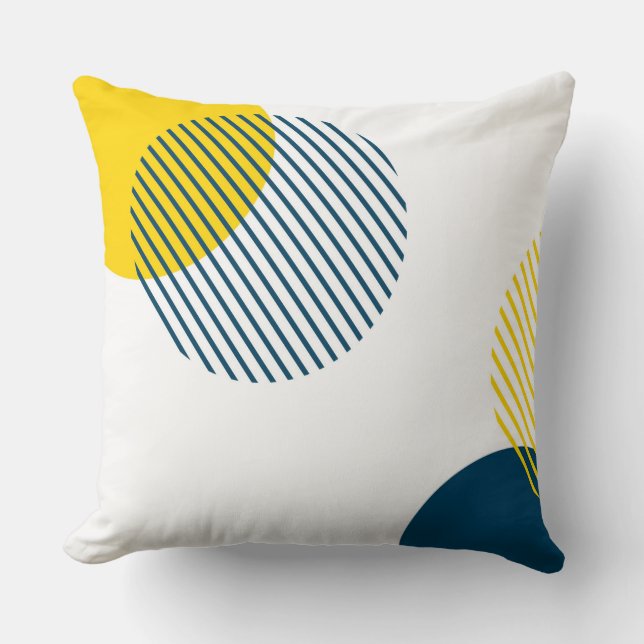 Modern, simple, minimal, trendy urban abstract art cushion (Front)