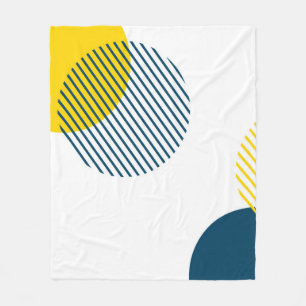 Modern, simple, minimal, trendy urban abstract art fleece blanket