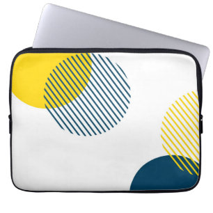 Modern, simple, minimal, trendy urban abstract art laptop sleeve