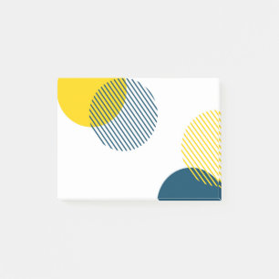 Modern, simple, minimal, trendy urban abstract art post-it notes
