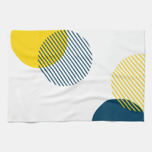 Modern, simple, minimal, trendy urban abstract art tea towel