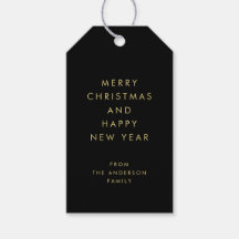 Modern Simple Minimal Typography Black Christmas