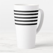 Modern simple minimalist black and white stripes