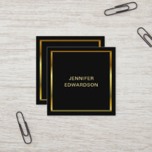 Modern simple minimalist black gold professional