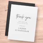 Modern Simple Minimalist Chic Thank You Card<br><div class="desc">Design is composed of modern chic typography with sans serif and serif font.</div>