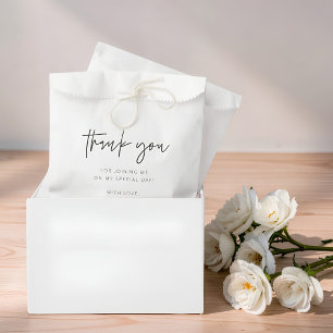 Modern Simple Minimalist Chic Thank You Favour Bags