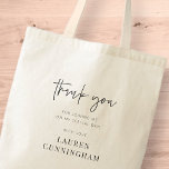 Modern Simple Minimalist Chic Thank You Tote Bag<br><div class="desc">Design is composed of modern chic typography with sans serif and serif font.</div>