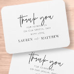 Modern Simple Minimalist Chic Wedding Thank You<br><div class="desc">Design is composed of modern chic typography with sans serif and serif font.</div>