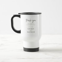 Modern Simple Minimalist Chic Wedding Thank You
