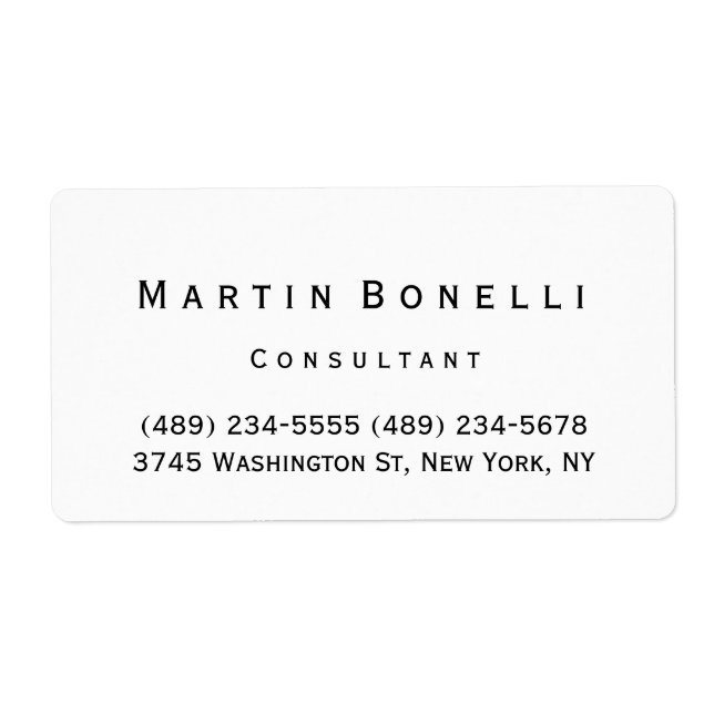 Modern Simple Minimalist Consultant Business (Front)