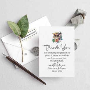 Modern simple minimalist graduation TResponse Card