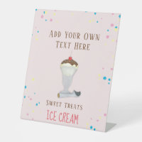 Modern Simple Minimalist Ice Cream Restaurant Pink