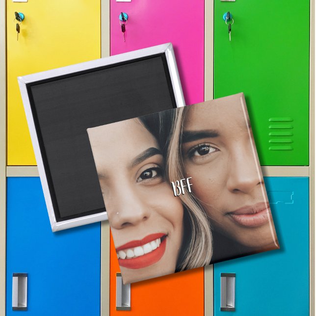 Modern Simple Minimalist Photo BFF Magnet (Creator Uploaded)