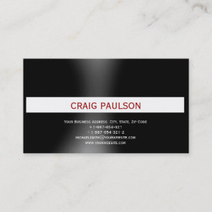 Modern Simple Minimalist Plain Business Card