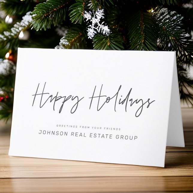 Modern Simple Minimalist Playful Typography Holiday Card (Creator Uploaded)