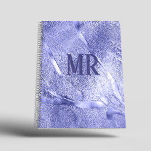 Modern Simple minimalist purple foil Metallic Notebook
