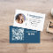 Modern Simple Minimalist QR Code Social Media Blue