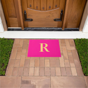 Modern Simple Monogram Doormat