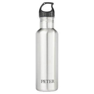 Modern Simple Monogram personalised custom name 710 Ml Water Bottle