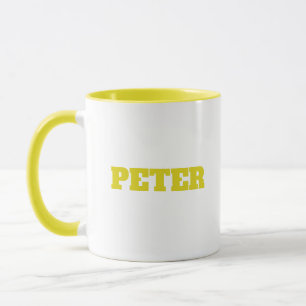 Modern Simple Monogram personalised custom name Mug