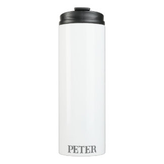 Modern Simple Monogram personalised custom name Thermal Tumbler