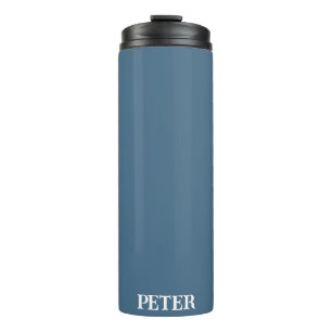 Modern Simple Monogram personalised custom name Thermal Tumbler