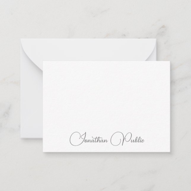 Modern Simple Names Template Typography Script  (Front)