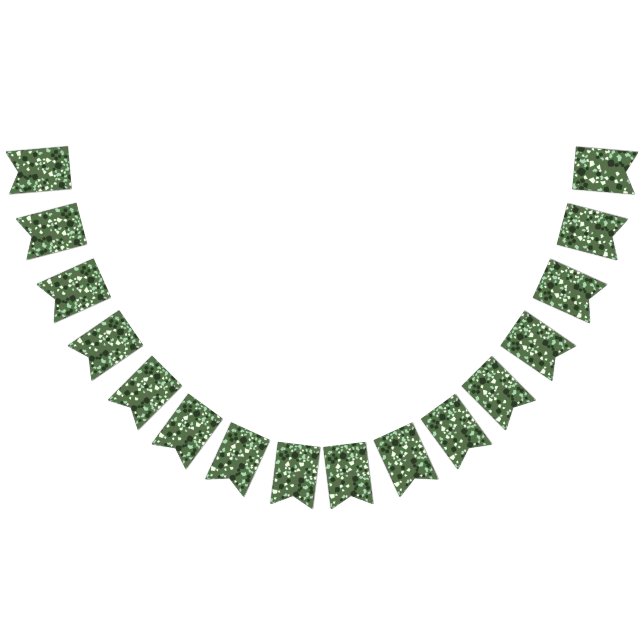 Modern Simple Olive Green Terrazzo bunting  (All)