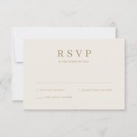 Modern Simple Palm Leaves RSVP card