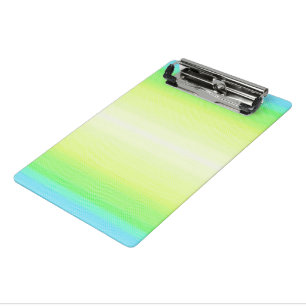 Modern Simple Pastel Green blue Colourful Gradient Mini Clipboard