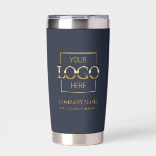 Modern Simple Personalised Company Logo Branded Insulated Tumbler
