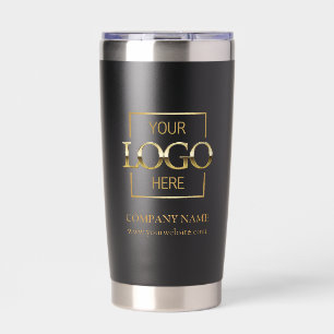 Modern Simple Personalised Company Logo Branded Insulated Tumbler