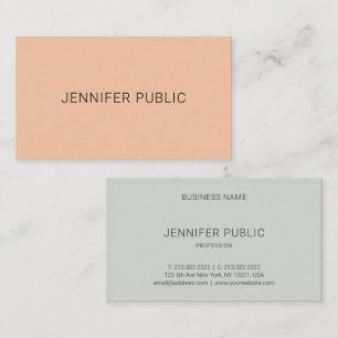 Modern Simple Personalised Template Professional Business Card