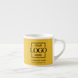 Modern Simple Personalized Company Branding Logo Espresso Cup
