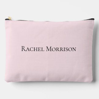 Modern Simple Personalized Name Accessory Pouch