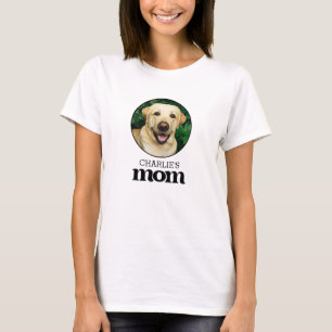 Modern Simple Pet Mum Custom Photo T-Shirt