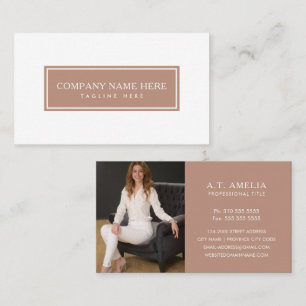 Modern & Simple Photo Business card template