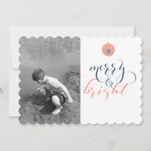 Modern Simple Photo Christmas Card
