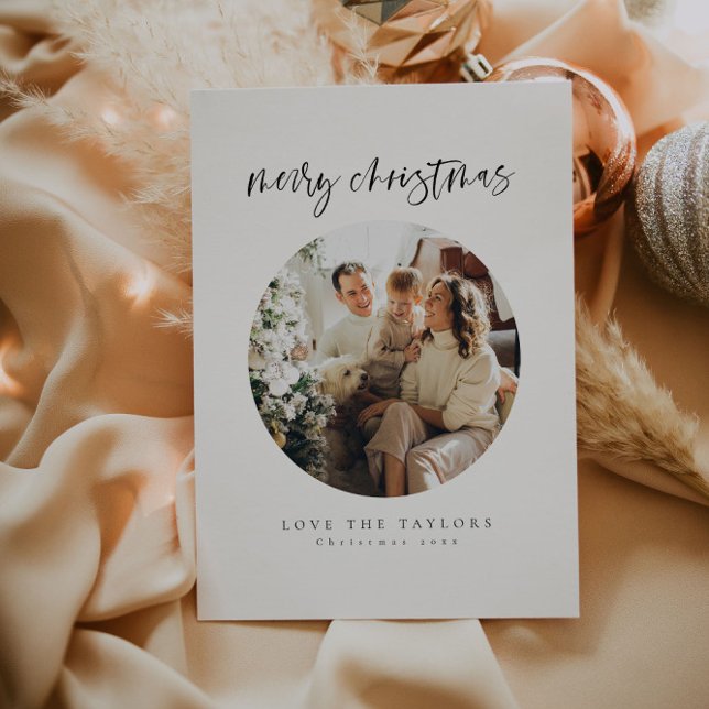 Modern, Simple Photo Christmas Card (Creator Uploaded)
