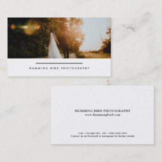 Modern Simple | Photo Photography Business Card