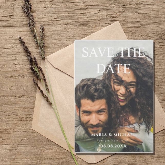 Modern Simple Photo  Save The Date (Creator Uploaded)