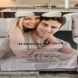 modern simple  Photo Song lyrics  Fleece Blanket