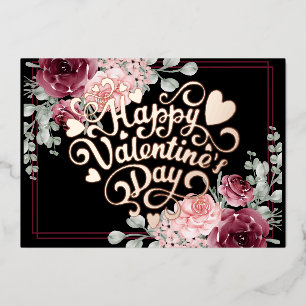 Modern Simple Photo Valentines Day Foil Holiday