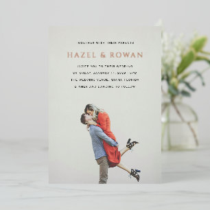 Modern Simple Photo Wedding