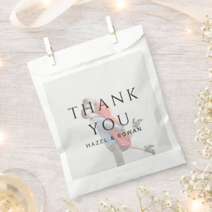 Modern Simple Photo Wedding Favour Bags
