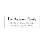 Modern Simple Plain Elegant Family Return Address